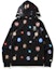 Lookbook BAPE Galaxy Shark Full Zip Hoodie Black