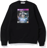 BAPE Game Package Graphic Crewneck Pullover Sweatshirt Men’s Black 1I30-113-004 BAPE Game Package Graphic Crewneck Pullover Sweatshirt Men’s Black 1I30-113-004