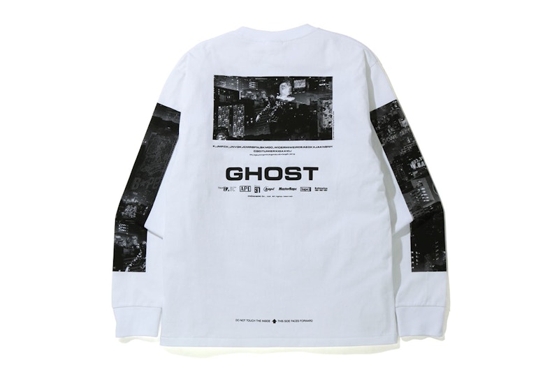 BAPE Ghost L/S Tee White 圖 2