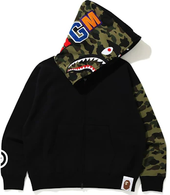 Sudadera con Capucha BAPE Giant Shark Cierre Completo Negra Buy Sudadera con Capucha BAPE Giant Shark Cierre Completo Negra