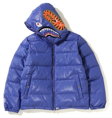 Bape Glossy Shark Down Jacket Purple Order Bape Glossy Shark Down Jacket Purple