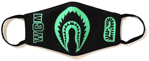 BAPE Glow In The Dark Shark Mask Black BAPE Glow In The Dark Shark Mask Black