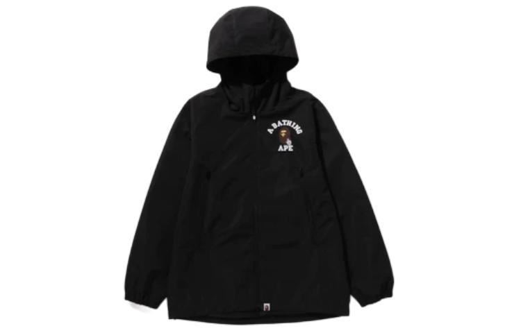 BAPE Go Ape Pointer College Hoodie Letter Print Zip-Up Jacket Men 1K25-140-001