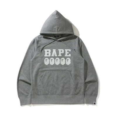 BAPE Go Skate Summer Pullover Hoodie Grey