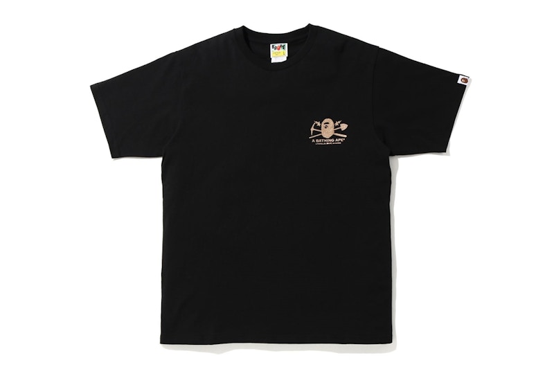 Buy BAPE ゴールド・ラッシュ箔Tシャツ #1 黒 B-GORFTBK