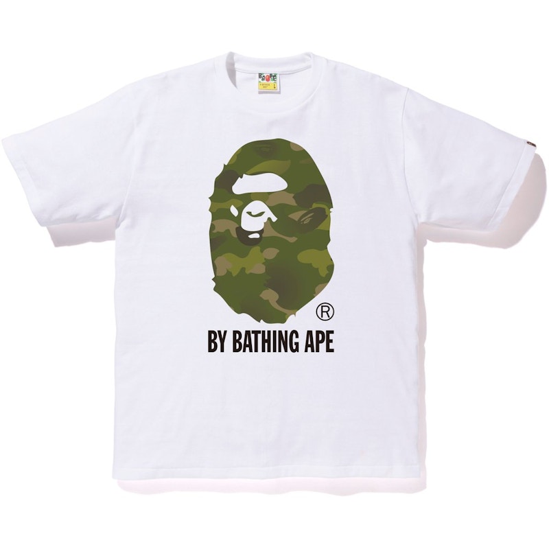 Buy BAPE Gradation Camo By Bathing Tee Putih/Olivedrab