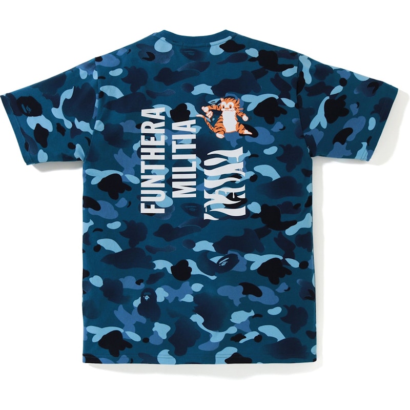 BAPE Gradation Camo Tiger Tee Blue 圖 2