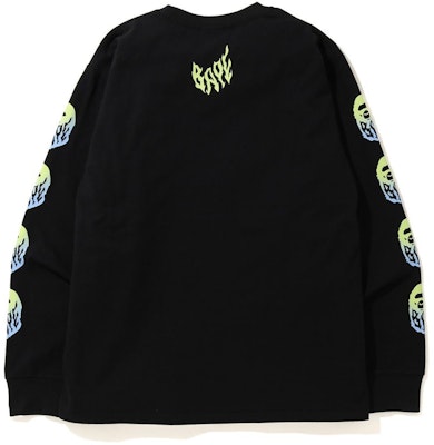 BAPE Gradation Flame L/S Tee Black Order BAPE Gradation Flame L/S Tee Black
