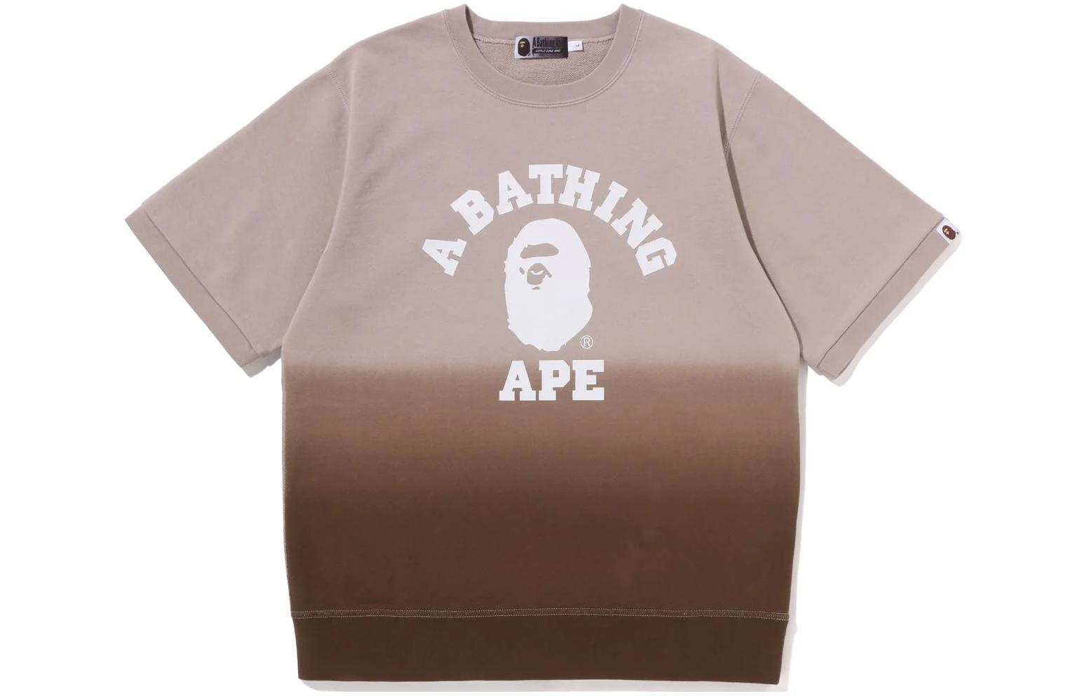 BAPE Gradient Ape Head Graphic Casual Crewneck Short Sleeve T-Shirt Male款 1J20-113-004 圖 2