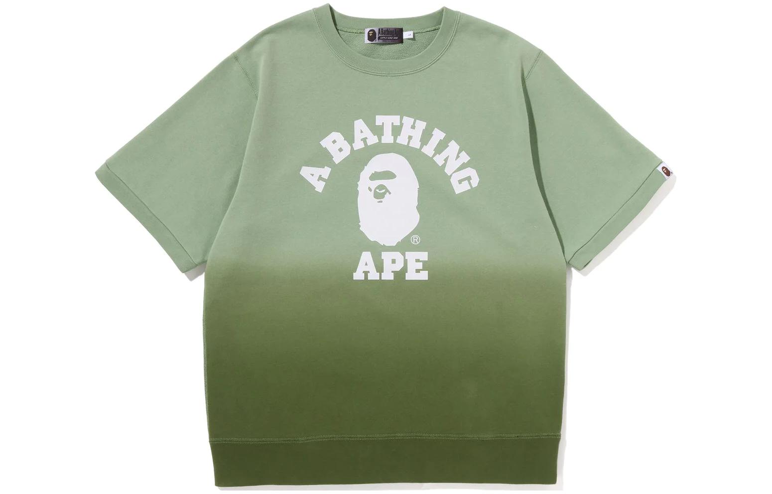 BAPE Gradient Ape Head Graphic Casual Crewneck Short Sleeve T-Shirt Male款 1J20-113-004 圖 4