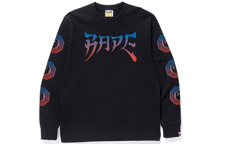 BAPE Gradient Letter Ape Print Casual Sweatshirt Fashion 0ZXLTM111005D
