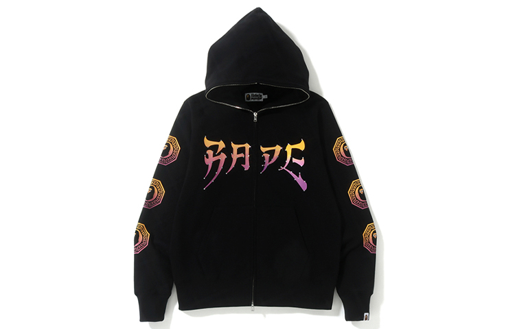 BAPE Gradient Logo Print Hoodie Sweatshirt for Men 0ZXSWM115019D