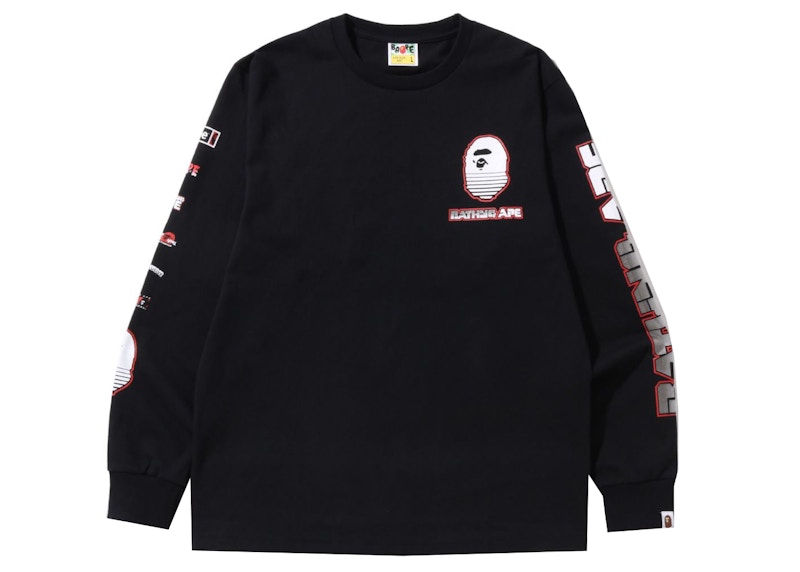 BAPE Graphic #1 L/S Tee Black 圖 2