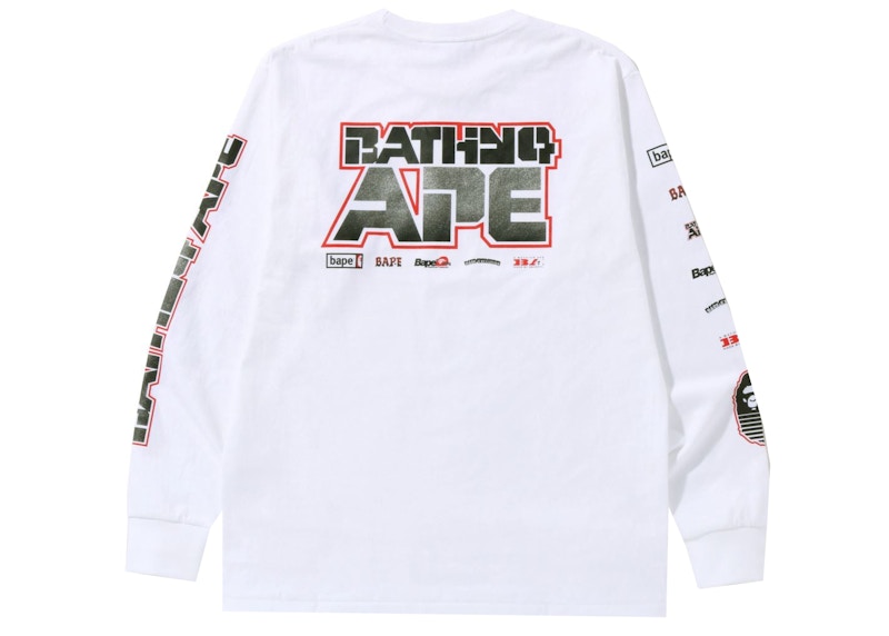 BAPE Graphic #1 L/S Tee White