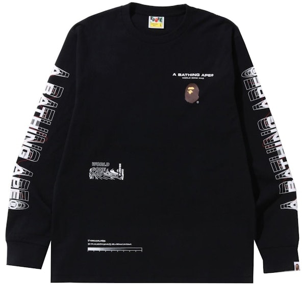 bape-graphic-2-l-s-tee-black