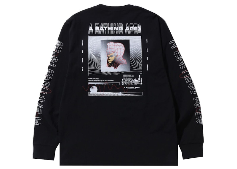 Order 베이프 그래픽 #2 긴팔 티셔츠 블랙 
