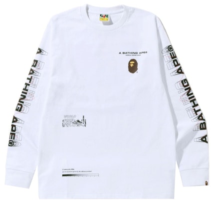 BAPE Graphic #2 L/S Tee White Buy BAPE Graphic #2 L/S Tee White