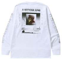 Camiseta BAPE Gráfica #2 de Manga Larga Blanca Order Camiseta BAPE Gráfica #2 de Manga Larga Blanca