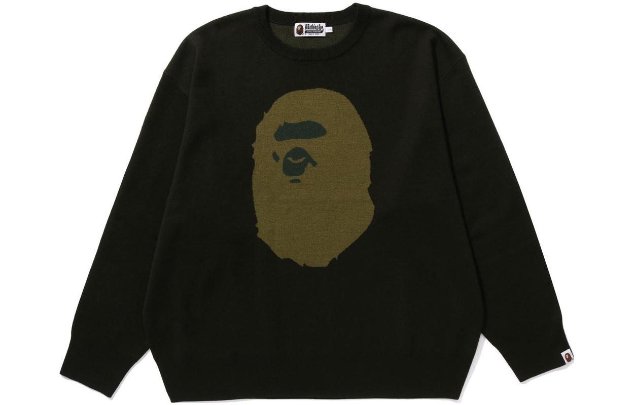 BAPE Graphic Crewneck Pullover Sweatshirt Fit 1J80-120-005