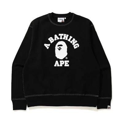 BAPE Graphic Logo Print Crewneck Long Sleeve Sweatshirt Men 0ZXSWM113002F