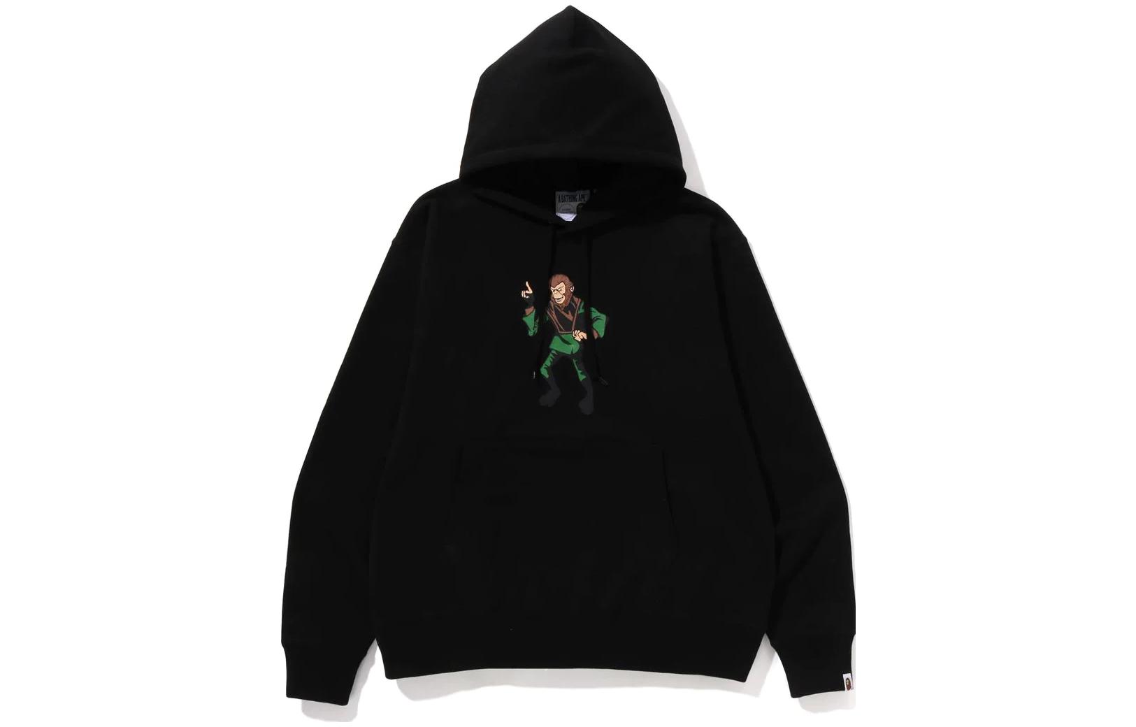 BAPE Graphic Logo Print Drawstring Hoodie  Long Sleeve Sweatshirt. 1J30-114-001 圖 2