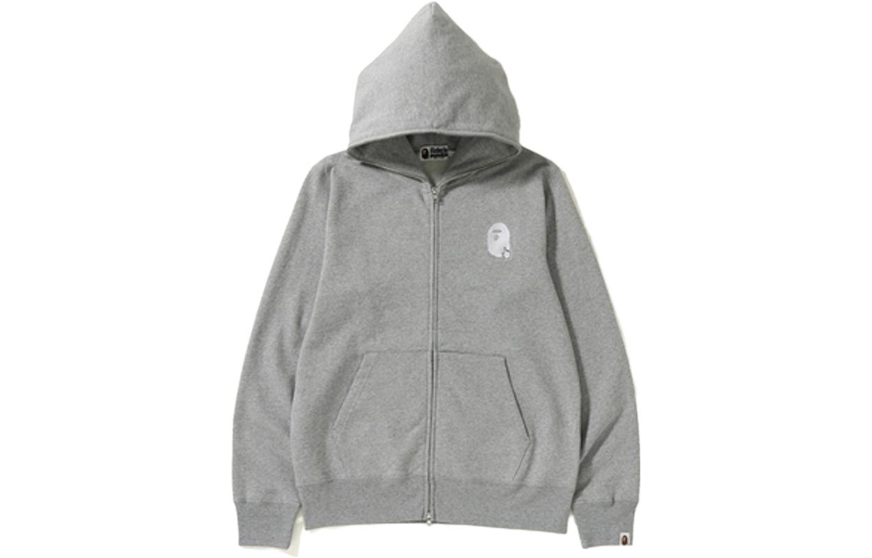 BAPE Graphic Print Zip-Up Hoodie Long Sleeve 1E75-115-057