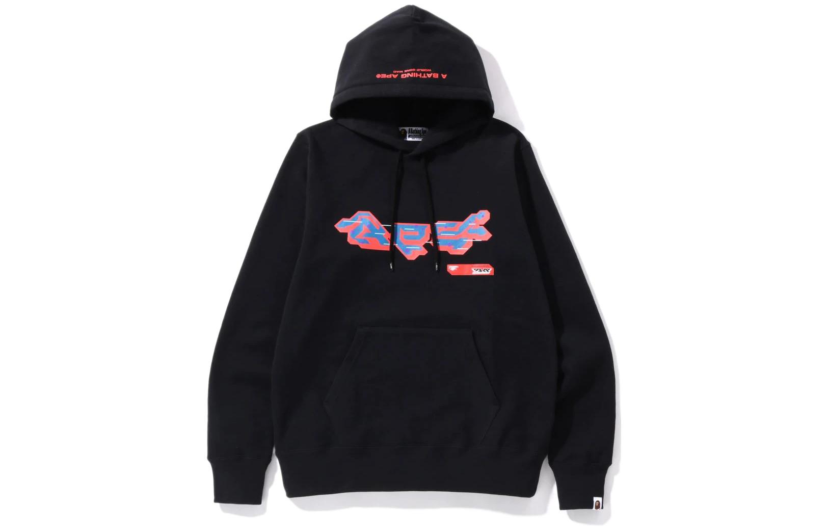 BAPE Graphic Pullover Hoodie Front Print Design 1I30-114-009