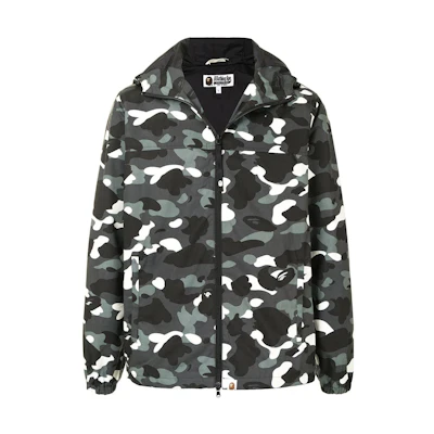 BAPE Green Camo Print Zip-Up Hoodie Jacket 1F70140007