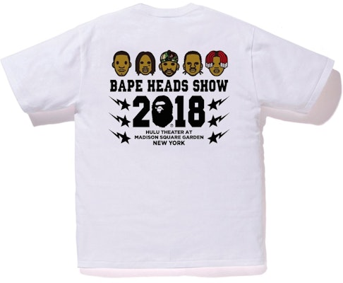 Bape Heads Show Hulu Theater Kaos Putih Buy Bape Heads Show Hulu Theater Kaos Putih