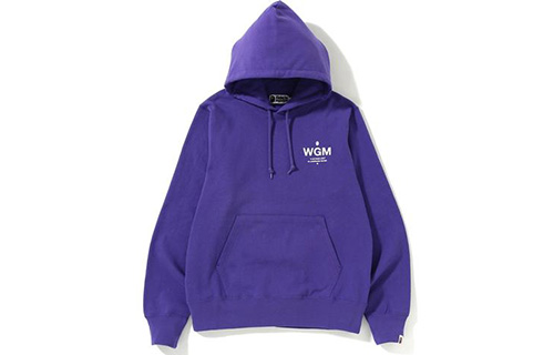 BAPE Heavy Metal Ape Pullover Hoodie Purple Unisex 1F20-114-004PURPLE