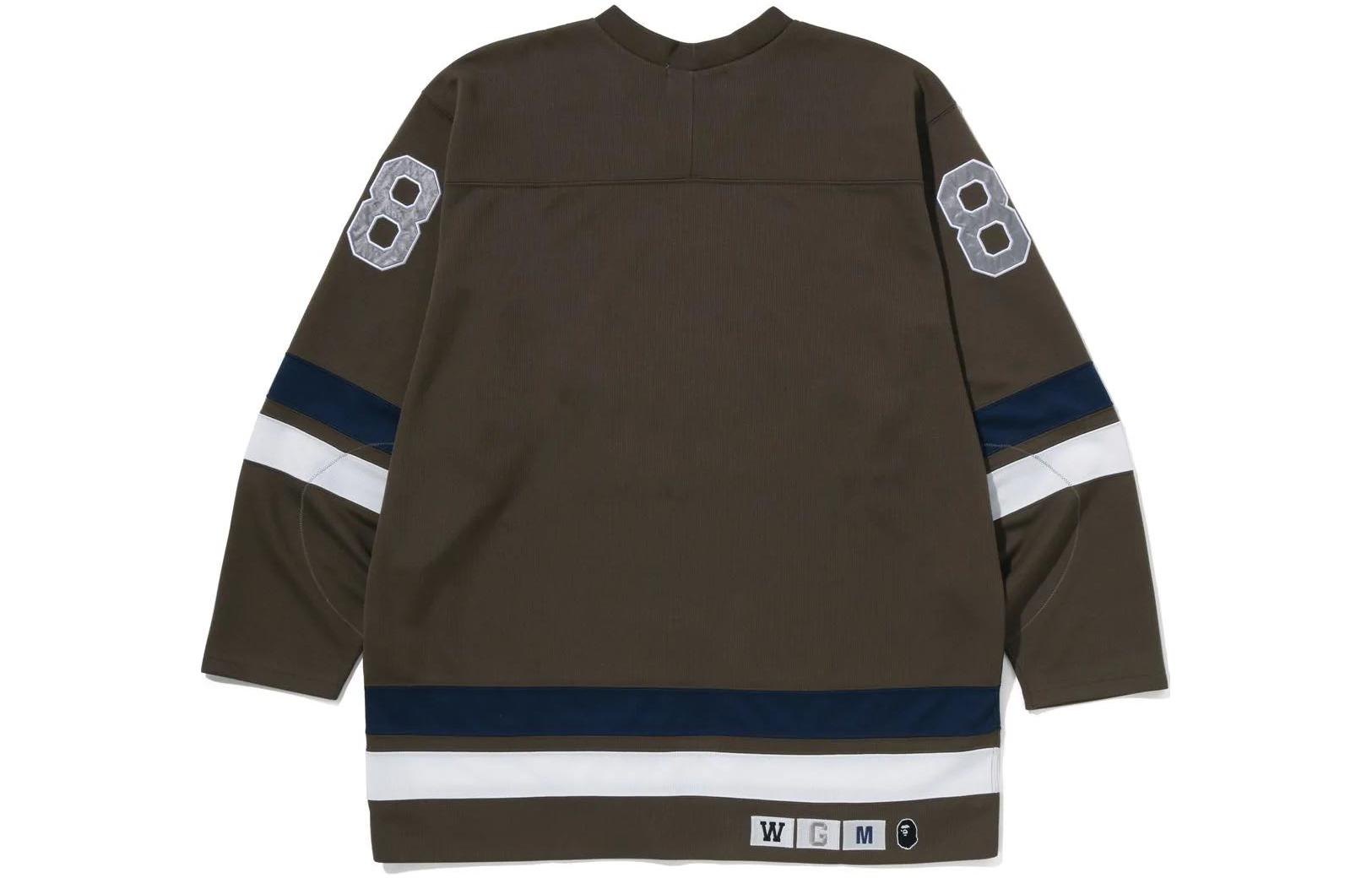 BAPE Hockry Crewneck Sweatshirt with Numeric Logo Patch for Men. 1I80-113-016 圖 5