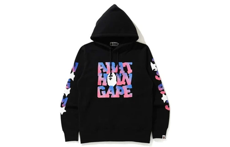 BAPE Hoodie with Logo and Cartoon Print Pullover Design 1H30-114-003