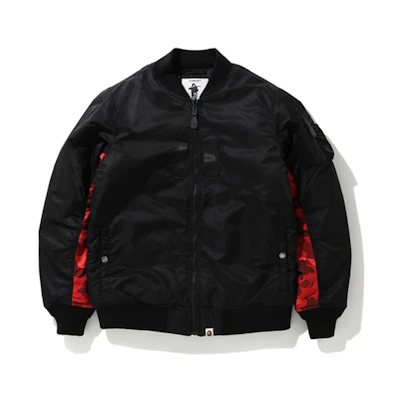 BAPE Hunting Flight Jacket Unisex Black 1F80-141-005BLACK