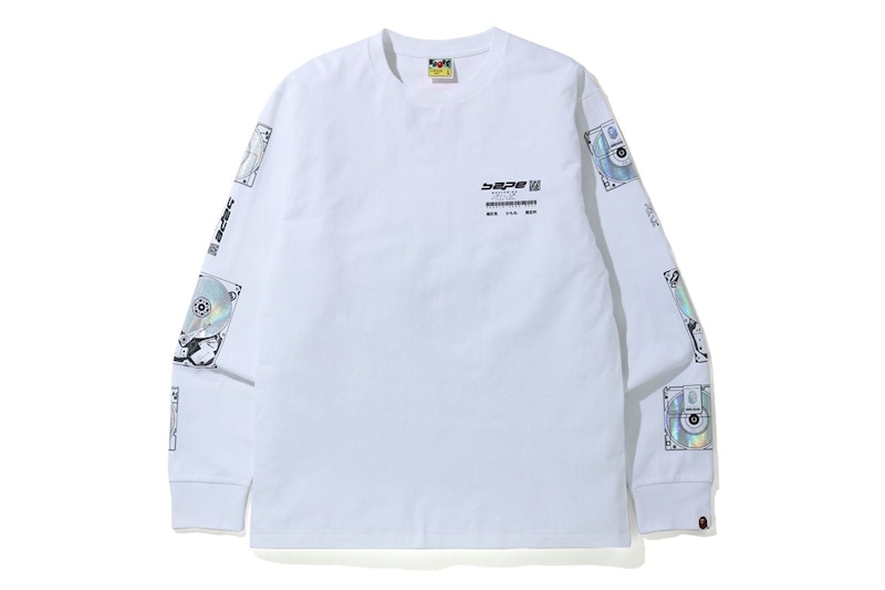 Buy Camiseta Blanca de Manga Larga BAPE ID