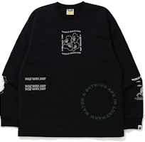 BAPE Ink Print Relaxed #1 L/S Tee Black BAPE Ink Print Relaxed #1 L/S Tee Black