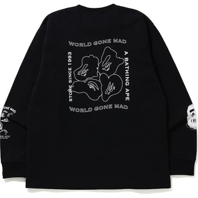 Order インクプリントリラックス#1 L/S Tシャツ (ブラック)

