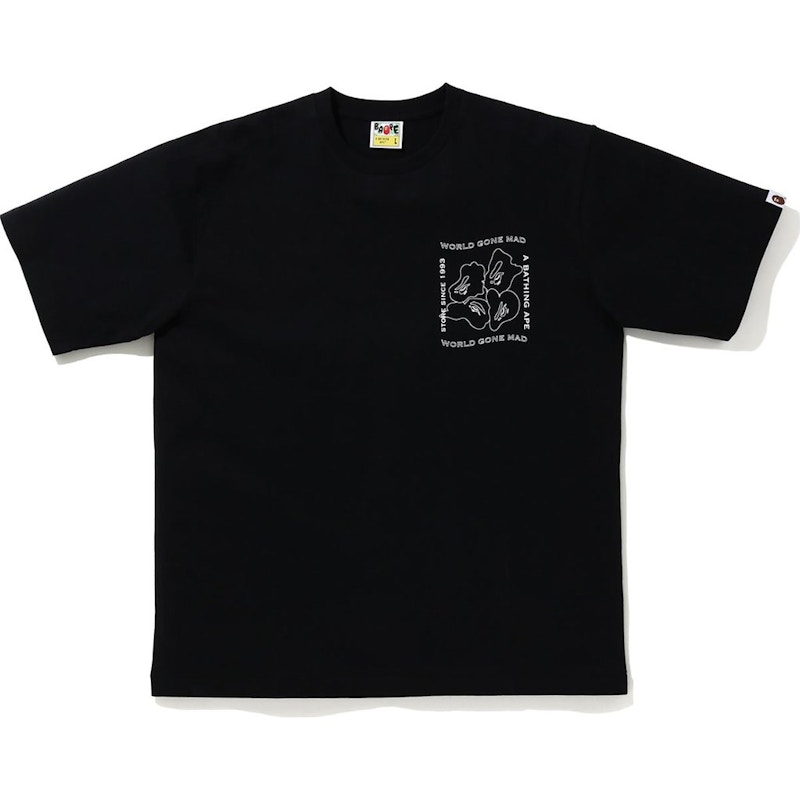 BAPE Ink Print Relaxed #1 Tee Black