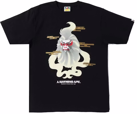 Camiseta BAPE Japón Cultura Kabuki Negra Buy Camiseta BAPE Japón Cultura Kabuki Negra