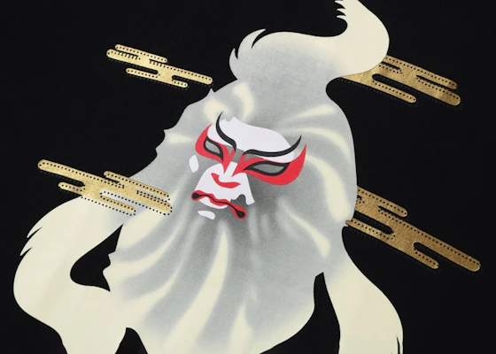 Camiseta BAPE Japón Cultura Kabuki Negra Lookbook Camiseta BAPE Japón Cultura Kabuki Negra