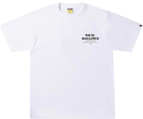 BAPE Japan Culture Kanji Ape Head Tee White Order BAPE Japan Culture Kanji Ape Head Tee White