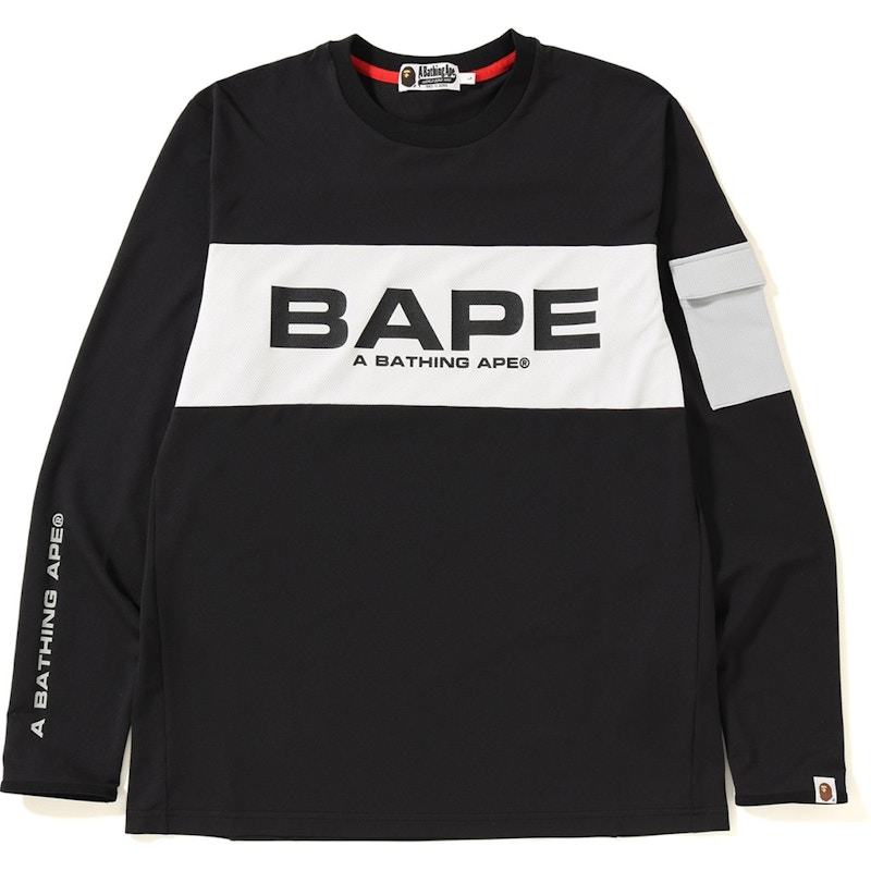 Buy 베이프 긴팔 티셔츠 블랙 (Beipeu Ginpal Tiseocheu Beullaek)
