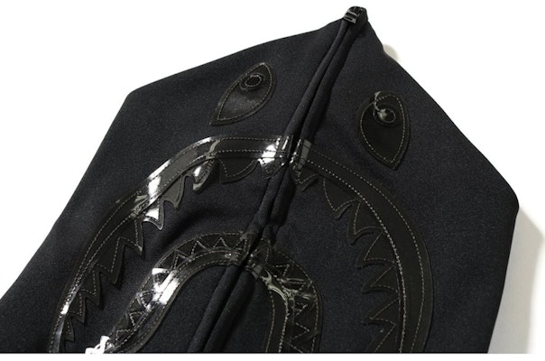 Hoodie Zip Penuh Bape Jersey Shark Hitam Lookbook Hoodie Zip Penuh Bape Jersey Shark Hitam