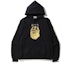 Buy BAPE Jewelry Motif Wide Pullover Hoodie Black