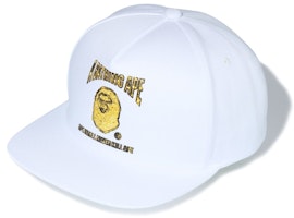 BAPE Jewelry Snap Back Cap White BAPE Jewelry Snap Back Cap White