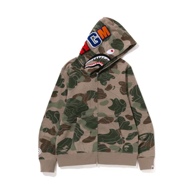BAPE Layered Line FW23 Shark Camo Hoodie Loose Fit 0ZXSWM115005L