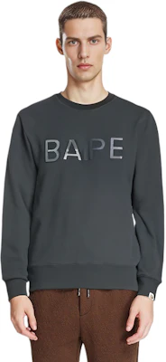 BAPE 字母LOGO猿人貼布圓領套頭衫 男士衛衣 1H80-113-012 Shop BAPE 字母LOGO猿人貼布圓領套頭衫 男士衛衣 1H80-113-012