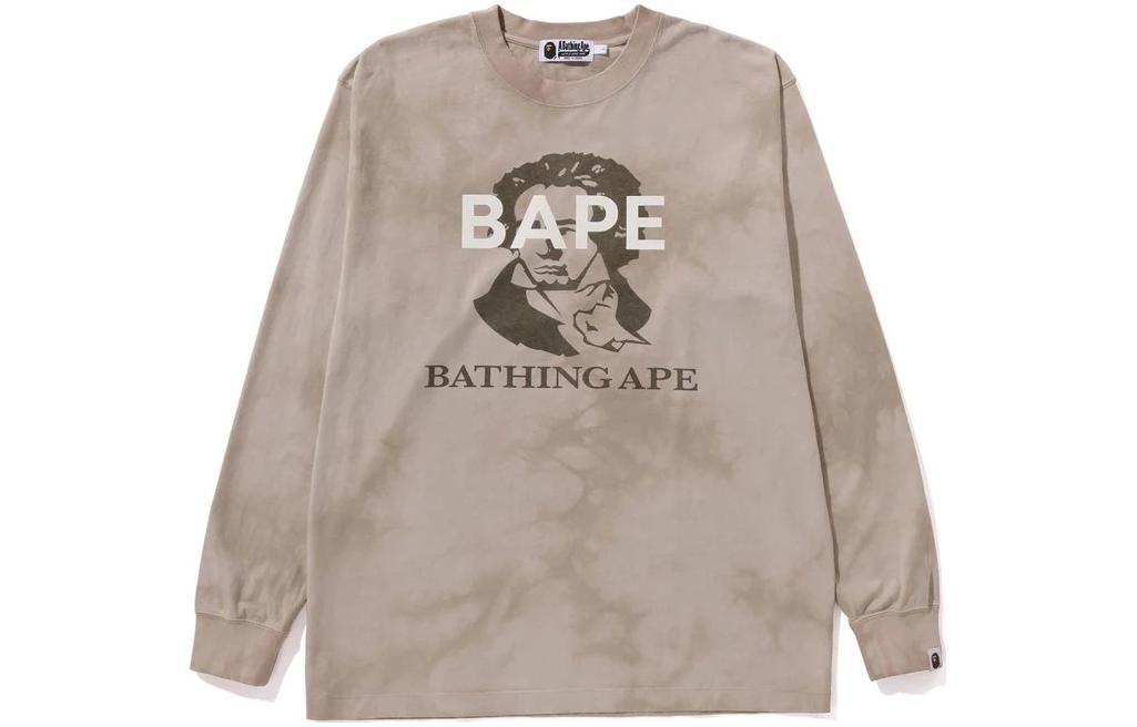 Lookbook BAPE Sweater Crewneck dengan Cetak Huruf Pullover 1J80-111-003