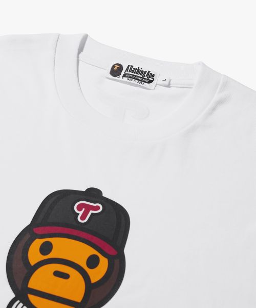 Lookbook Bape LG Twins Milo Graphic Long Sleeve T-Shirt 002LTM731905CWHT
