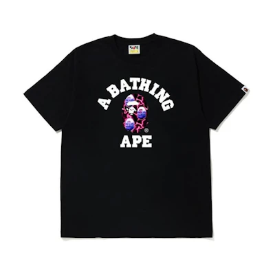 BAPE Lightning College Tee Black/Black
