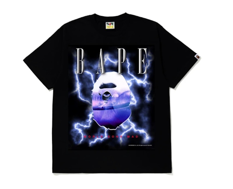BAPE Lightning Tee Black